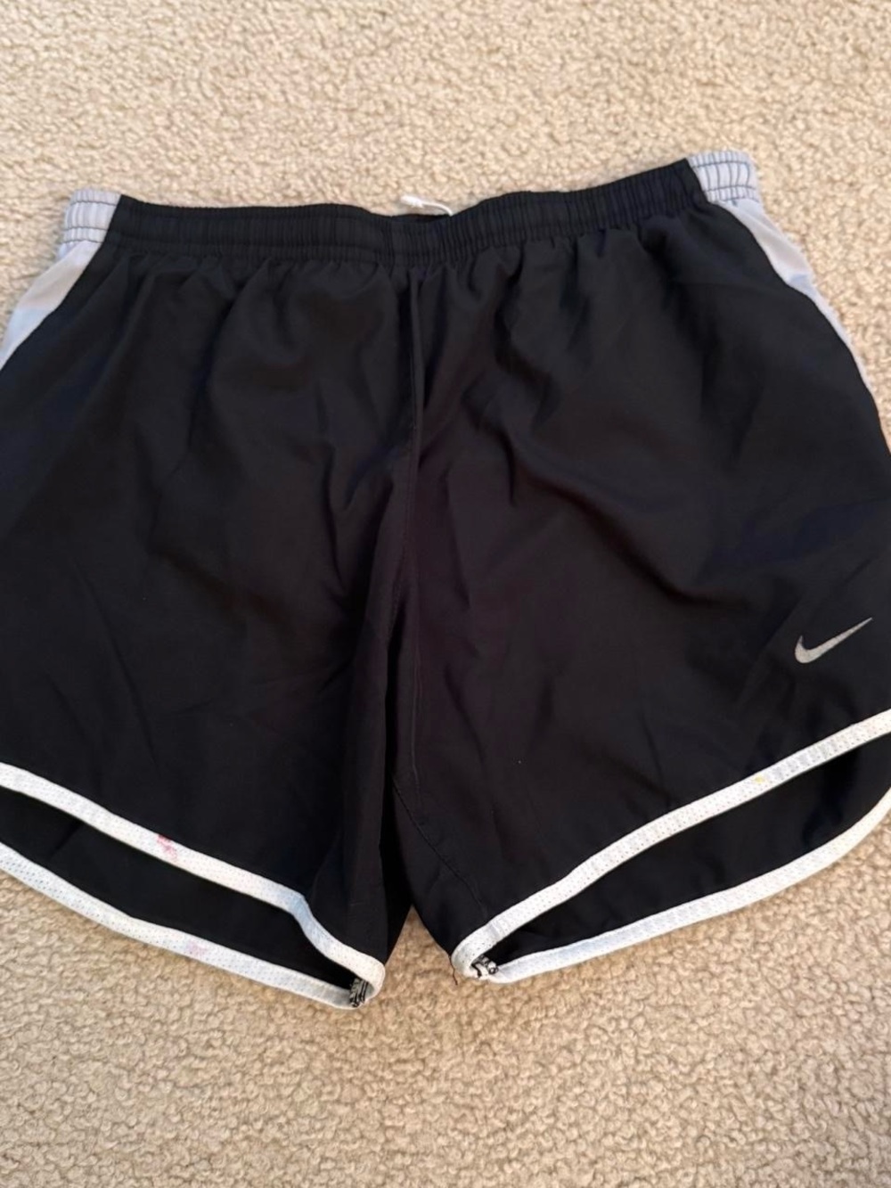 Nike Black Shorts with White Trim for Kids